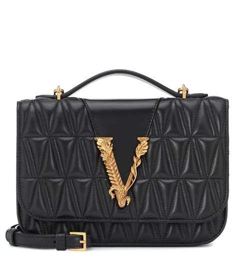 versace virtus bag|versace quilted leather bag.